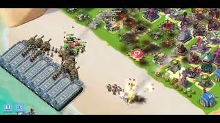 Boom Beach Lt. Hammerman`s fleet attack defending walkthrough stages 1-7