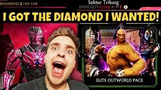 MK Mobile. Sektor Triborg Challenge Elder Difficulty. I GOT MY FAVORITE DIAMOND from the Pack!