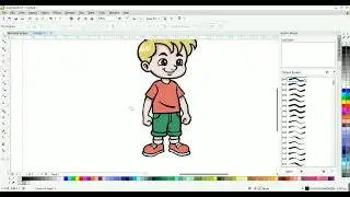CARTOON DESIGN IN COREL DRAW// TRACING IN COREL DRAW//#advanced #corel