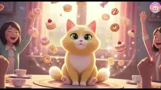 Snack Time Fun🍎😺Puffy Cat Style 🎶Kids Food Song | Silly Preschool Rhyme & Healthy Eating Adventure🌈🎉