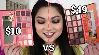 SWEET PEACH PALETTE DUPE? $10 SUGAR PALETTE | TOO FACED VS SHOP HUSH FACECANDY