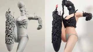 Sculpting the Bomb Devil / Chainsaw Man [チェンソーマン]ボムの悪魔作ってみた