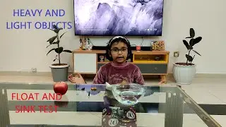 Heavy and Light Objects | Float & Sink Test | Pihu is performing float and sink test