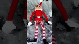 Elf on the Shelf creates Snow Angels! #toys #elf #christmas #snow #angel #naughty #snowfall #santa