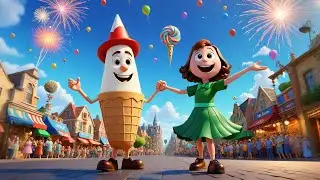 Ice Cream Parade &mdash; Scoop, Scoop, Hooray! | Fun Sweet Song for Kids | Tasty Parade Adventure