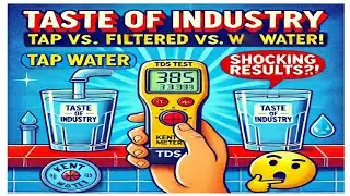 Checking TDS level of Tap water, Kent filter water & filter waste water