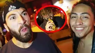 HE ATE THIS OFF THE GROUND IN NYC.. (LANDON CUBE TOUR)