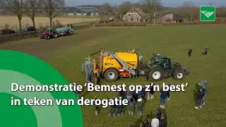 Demonstratie 'Bemest op z'n Best' in teken van verliezen derogatie