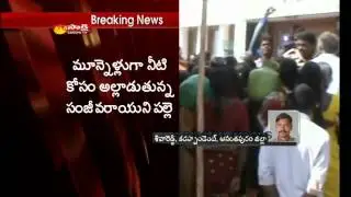 Womens protest against Balayya for water