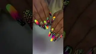 💥The best neon Nail Art Polish #fluorescent#