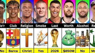 Comparison : Ronaldo vs Messi vs Haaland vs Neymar vs Mbappe vs Lamine Yamal vs Bellingham vs Guler