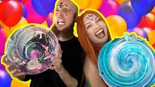 Mystery Slime Balloon Challenge - BOY vs GIRL