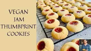 VEGAN JAM THUMBPRINT COOKIES | HOW TO MAKE VEGAN JAM THUMBPRINT COOKIES