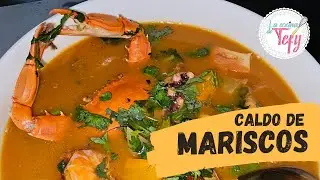 Mira como preparo este delicioso caldo de mariscos | Receta fácil