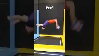 ANF&Auml;NGER vs PROFIS in der Trampolinhalle #backflip #parkour #Trampolin