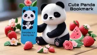 Cutest Panda Bookmark Ever?! 🐼✨ | DIY Kawaii Stationery Idea.