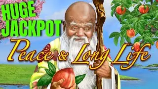 HUGE JACKPOT on PEACE & LONG LIFE DRAGON LINK SLOT MACHINE HIGH LIMIT