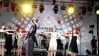 The West End Kids Performing All Falls Down At The London St Georges Day ,Trafalgar Square.21/04/25