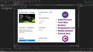 1. Windows Forms in C# | Learn Forms, PictureBox, ListView, TextBox, Buttons & Event | .NET Tutorial