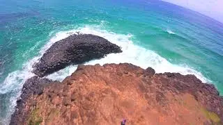 4K Drone Flight at Fingal Head Lighthouse | Dolphins & Manta Ray! DJI AVATAR FPV