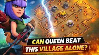 Archer Queen vs This Base&hellip; ALONE?! 😳 | Clash of Clans #coc 