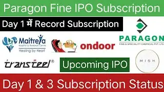 Paragon Fine IPO| Paragon Fine And Speciality IPO | On Door Concepts IPO | Maitreya Medicare IPO