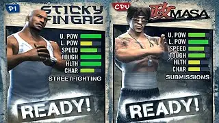 STICKY FINGAZ vs EX MASA! Best crazy PS2 fighting game until new 2020! Def Jam Fight for NY!