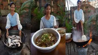 Soup Fish With Palm Sugar Cook By Chef RY - Cutting & Clean Fish For Cook Delicious Country Soup