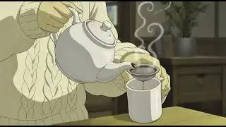 Living in a Ghibli Movie: Rain, Tea, & Books 🌧️ (ASMR