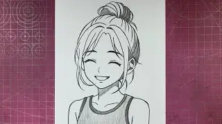 How to Draw Cute Anime Girl step by step | Easy Anime Drawing | How to Draw Anime