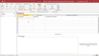 How to Create a Table using Table Design in MS Access - Office 365
