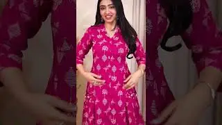 Cambric Cotton 60 60 A Line Prinses Cut Kurti With Plazo N Duppata Set. W Or Call - 6353546767