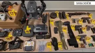 Dronë, armë e municione, policia publikon pamjet brenda bazës autorit të masakrës në Shkodër