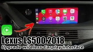 Lexus LS500 (GVF50) upgrade with factory style wireless Carplay Android Auto