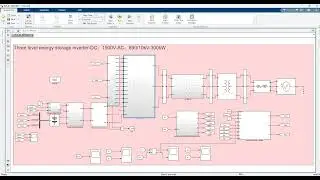 Simulink simulation of three-level energy storage converter