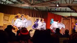 Le Cancan Bijou dancers, Clip 1, Victorian Christmas Dickens Fair 