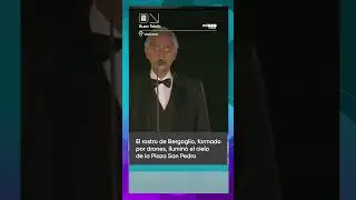 HOMENAJE CON DRONES AL PAPA FRANCISCO