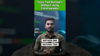 Swap Two Numbers Without Using Third Variable 