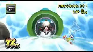 Mario Kart Wii King Boo Gets Last Place in Mirror Star Cup