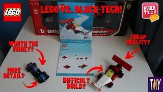 Бюджетная альтернатива наборам Lego Formula 1? Гоночный автомобиль Block Tech из 37 деталей — сбо...