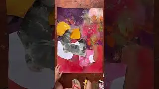 Collage session #contemporaryabstract #painting #paintingprojects