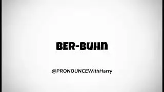 How To Pronounce The Word BOURBON