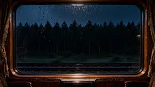 Train Window at 3AM &ndash; Dark Forest Motion & RainEpisode 1/7 &bull; 8 Hours (No Music)