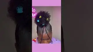 Cute high puff bun hairstyle 💕💅🏼💝
