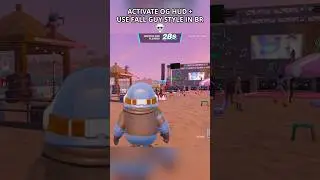 USE FALL GUYS STYLE IN BR + TURN ON OG HUD in Fortnite Chapter 7😳 #fortnite #shortsfeed #foryou