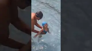 #Two years baby #learning #swimming