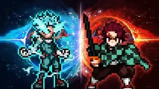 Deku RN OP(New) VS Tanjiro Chaos OP in Jump Force Mugen