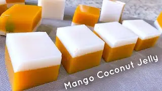 Mango Coconut Jelly | Thai Food |  Agar Agar Recipe by cookingwithmitisha