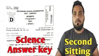 Answer key | second sitting answer key science