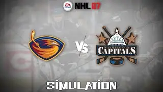 NHL 07 (2006) - Atlanta Thrashers vs Washington Capitals [Gameplay Simulation]